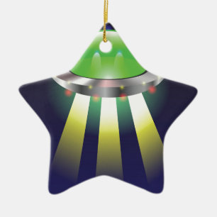 Ufo-symbol Julgransprydnad Keramik