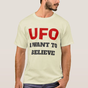 UFO T-Shirt - det vill jag tro - Natural Färg