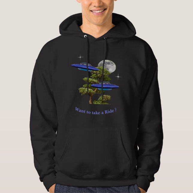 UFO t-shirts Hoodie (Framsida)