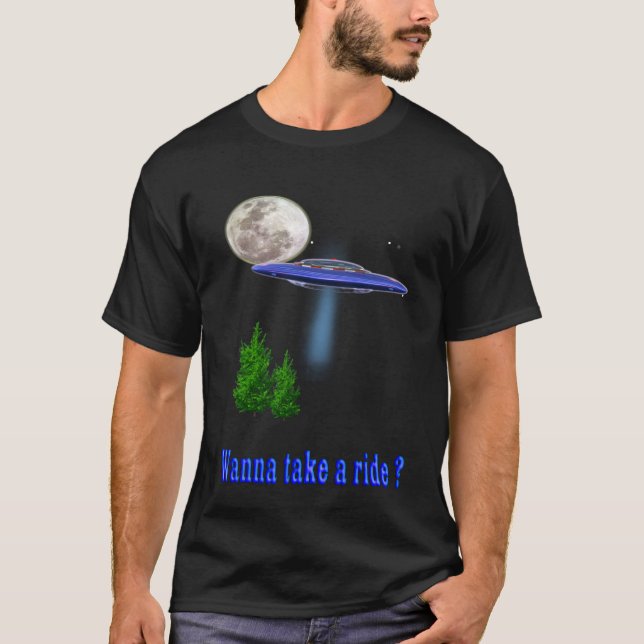 UFO t-tröjor T Shirt (Framsida)