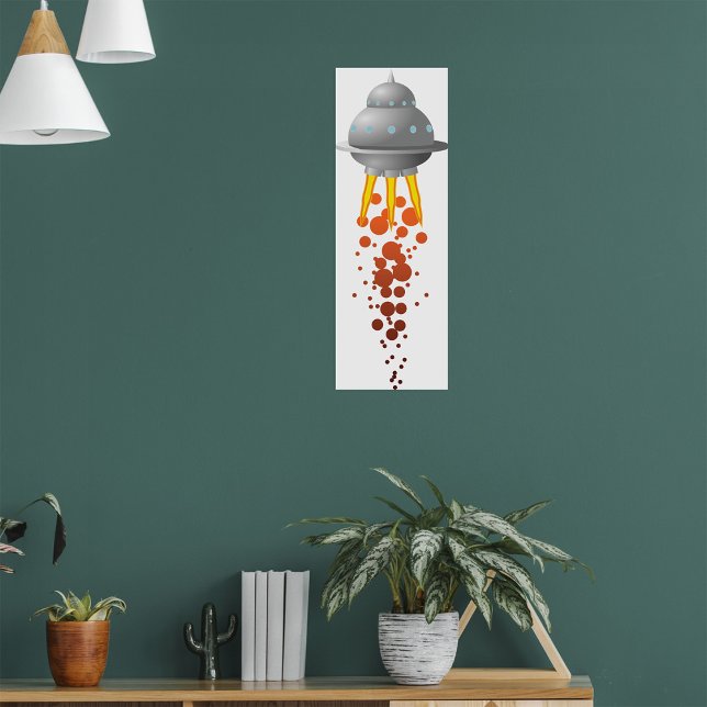 UFO Taking Off Poster (Skapare uppladdad)