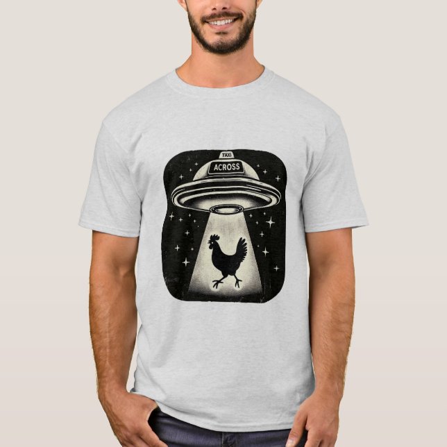 UFO Taxi Across T-Shirt (Framsida)