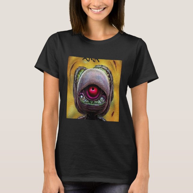 UFO UAP 51 area grått ur den här världsskapelsen T Shirt (Framsida)