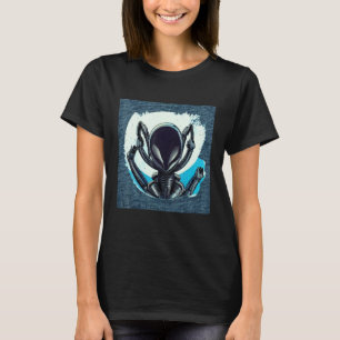 UFO UAP 51 area grått ur den här världsskapelsen T Shirt