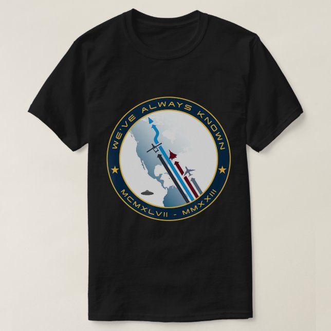 UFO UAP-oidentifierat flygobjekt, alias Bära T-Sh T Shirt (Design framsida)