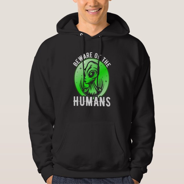 UFO UAP Space Space Unknown Flight Object Alien  1 Hoodie (Framsida)