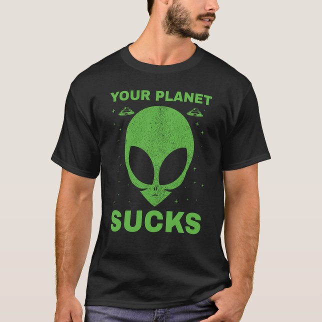 UFO UAP UAP Space Space Unknown Flight Object Alie T Shirt (Framsida)