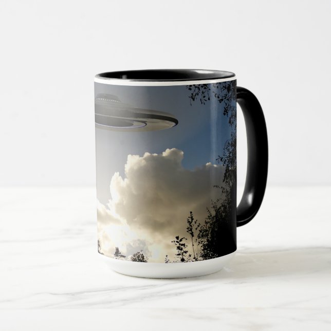 UFO Ufology Alien Coffee Kopp (Framsida höger)
