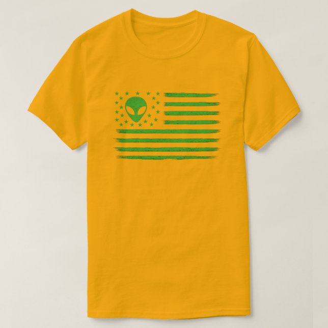 UFO USA FLAGGA T SHIRT (Design framsida)