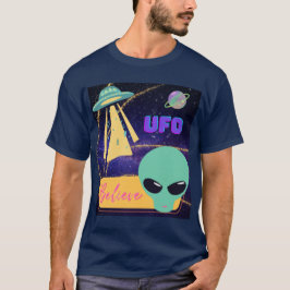 ufo, utomjording tro t shirt