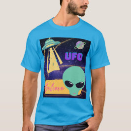 ufo, utomjording tro t shirt