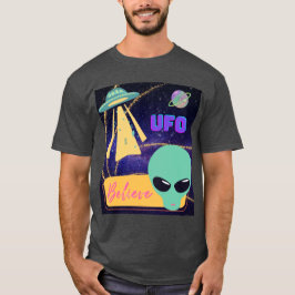 ufo, utomjording tro t shirt