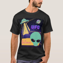 ufo, utomjording tror t shirt