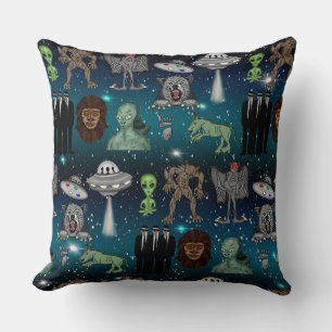 UFO-Utomjordingar Chupacabra Bigfoot Cryptids Kudde