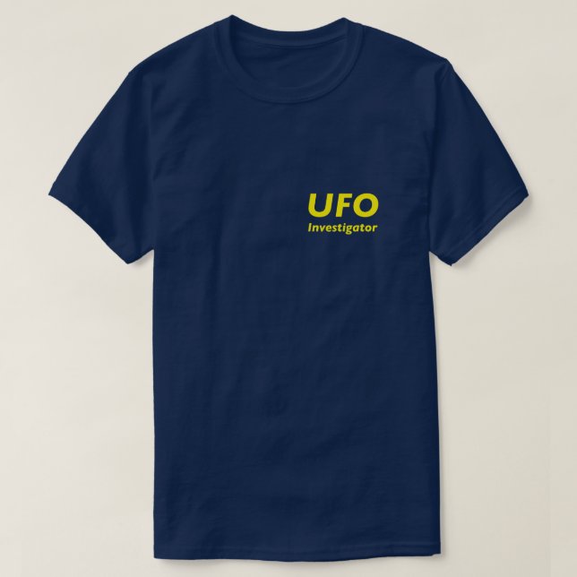Ufo-utredare T Shirt (Design framsida)