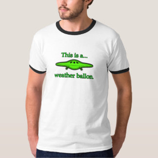 Ufo-väderballon, roligt för stor smällteori luftar t shirt