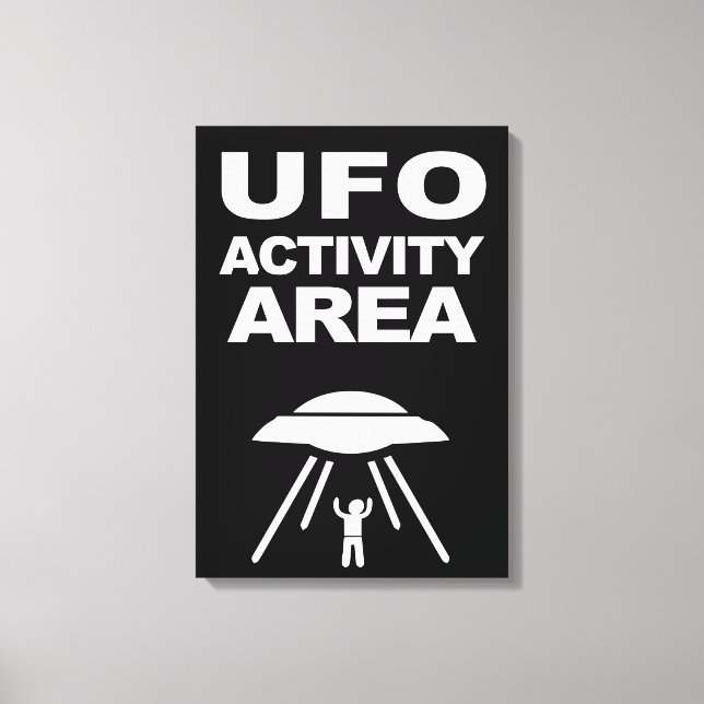 UFO-verksamhetsområde, geeknisk design Canvastryck (Framsida)