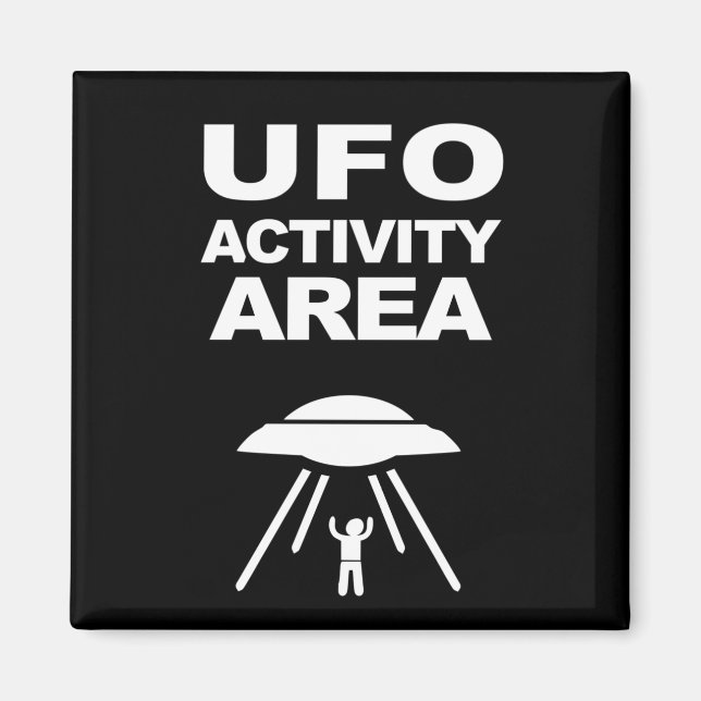 UFO-verksamhetsområde, geeknisk design Magnet (Framsidan)
