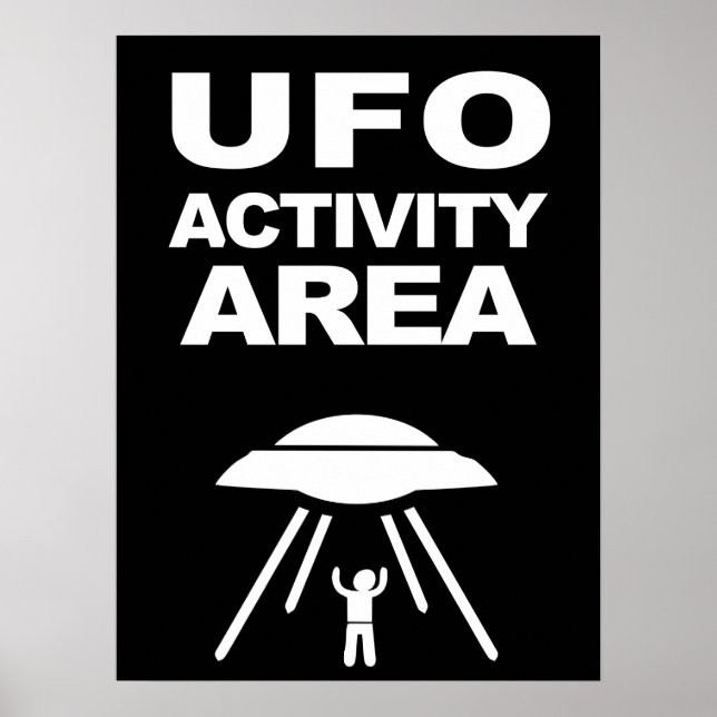 UFO-verksamhetsområde, geeknisk design Poster (Framsidan)