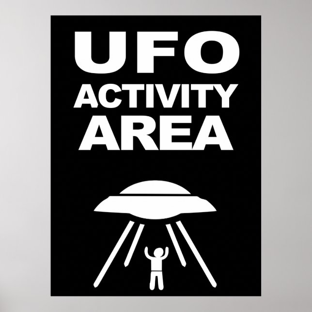 UFO-verksamhetsområde, geeknisk design Poster (Framsidan)