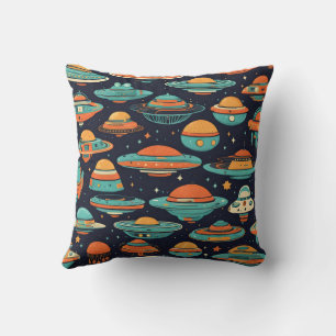 UFO-vintage konst Kudde