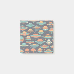 UFO-vintage konst Post-it Block