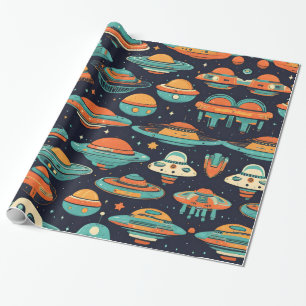 UFO-vintage konst Presentpapper