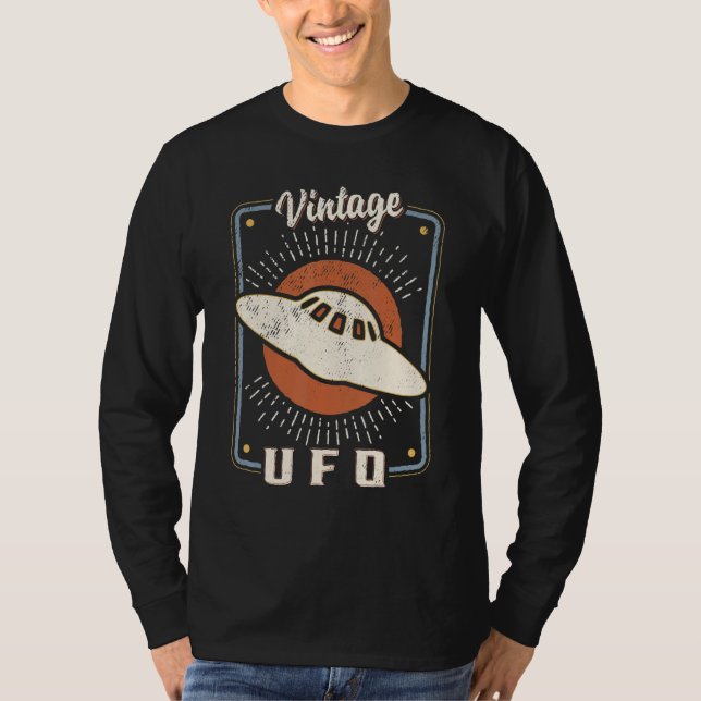 UFO Vintage Retro Classic Love T Shirt (Framsida)