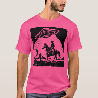 Ufo Western Cowboy Alien T Shirt