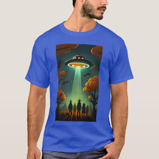UFO Witches Halloween-pojke T Shirt