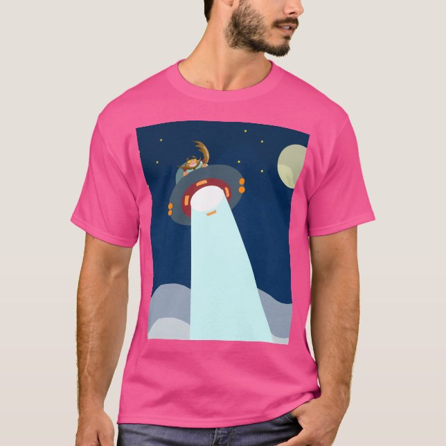 Ufo Wolfie Varg T Shirt (Framsida)