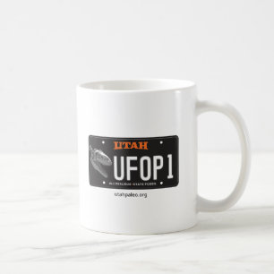 UFOP Logotyp & Allosaurus License Plate 11 oz. Mug Kaffemugg