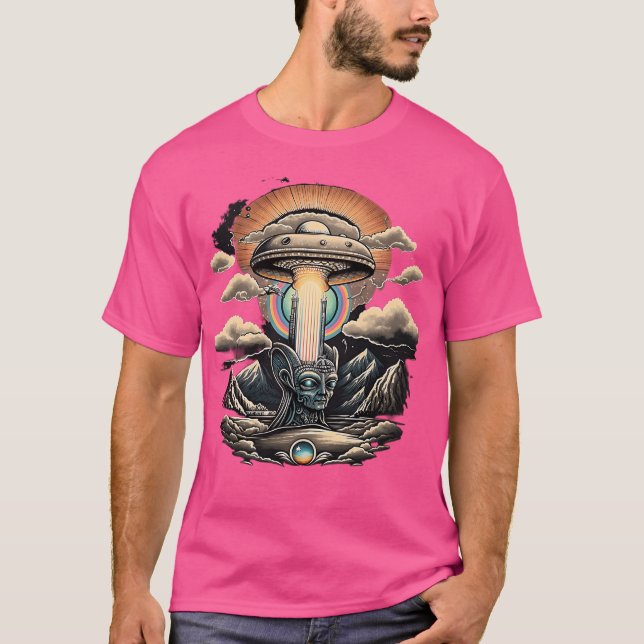 Ufos är Groovy T Shirt (Framsida)