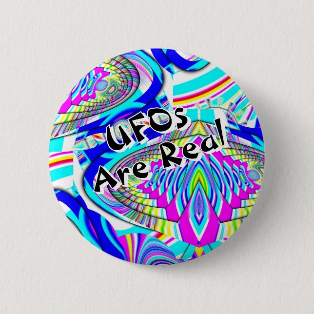 UFOs är verkliga (du kan ändra orden) Knapp (Framsida)