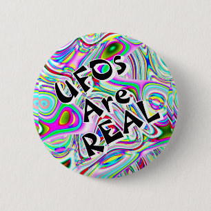 UFOs Är VERKLIGA (du kan ändra orden) Knapp
