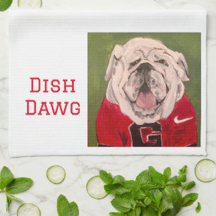 UGA Dawg-diskhandduk Kökshandduk