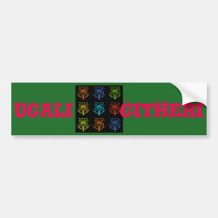 Ugali na Githeri Template Car Bumper Sticker Bildekal