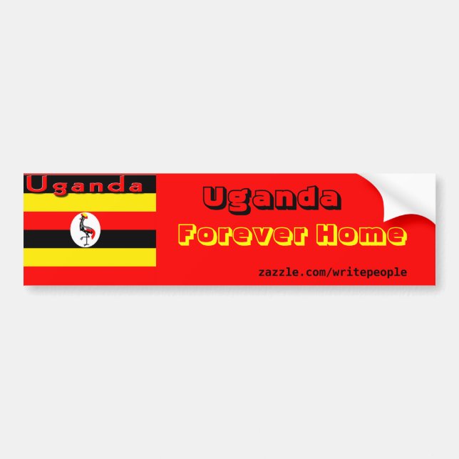Uganda Bildekal (Framsidan)