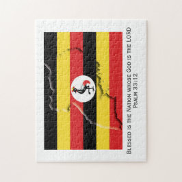 UGANDA | Blad nation | UGANDAN FLAGGA Pussel