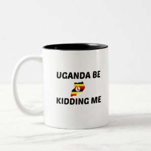 UGANDA BLIR DÖDAD. Två-Tonad MUGG