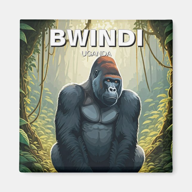 Uganda Bwindi Impenetable National Park Magnet (Framsidan)