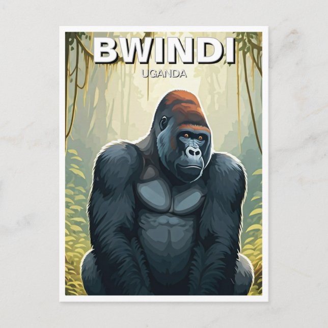 Uganda Bwindi Impenetable National Park Vykort (Framsida)