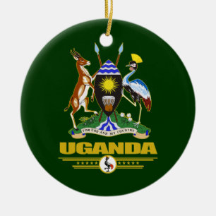 Uganda COA Julgransprydnad Keramik