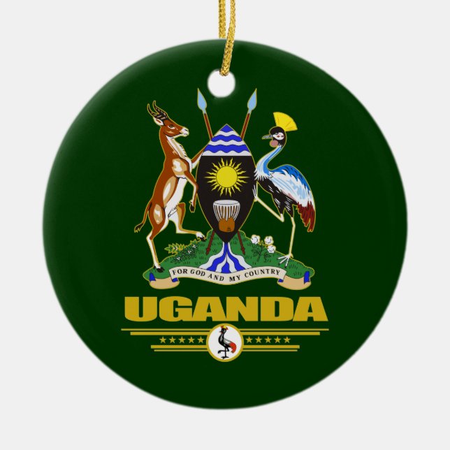 Uganda COA Julgransprydnad Keramik (Framsidan)