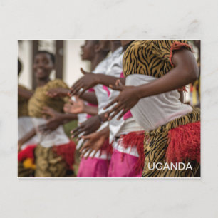 Uganda damer dansar rese vykort