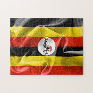 Uganda Flagga 11 x 14 tum Foto Puzzle med Gift Box Pussel