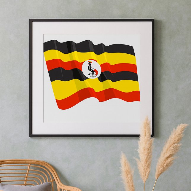 Uganda Flagga Affisch (Skapare uppladdad)