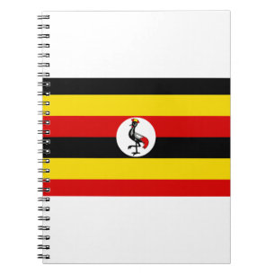 Uganda Flagga Anteckningsbok