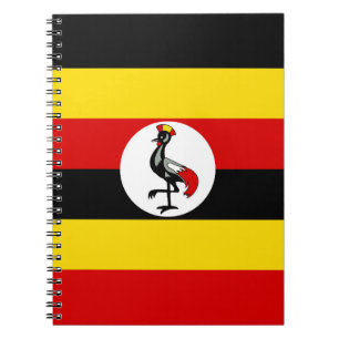 Uganda flagga anteckningsbok