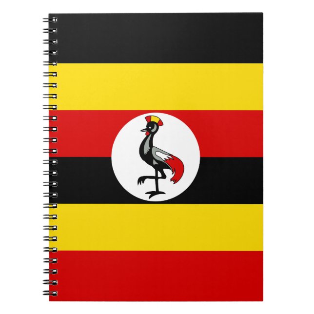 Uganda flagga anteckningsbok (Framsidan)